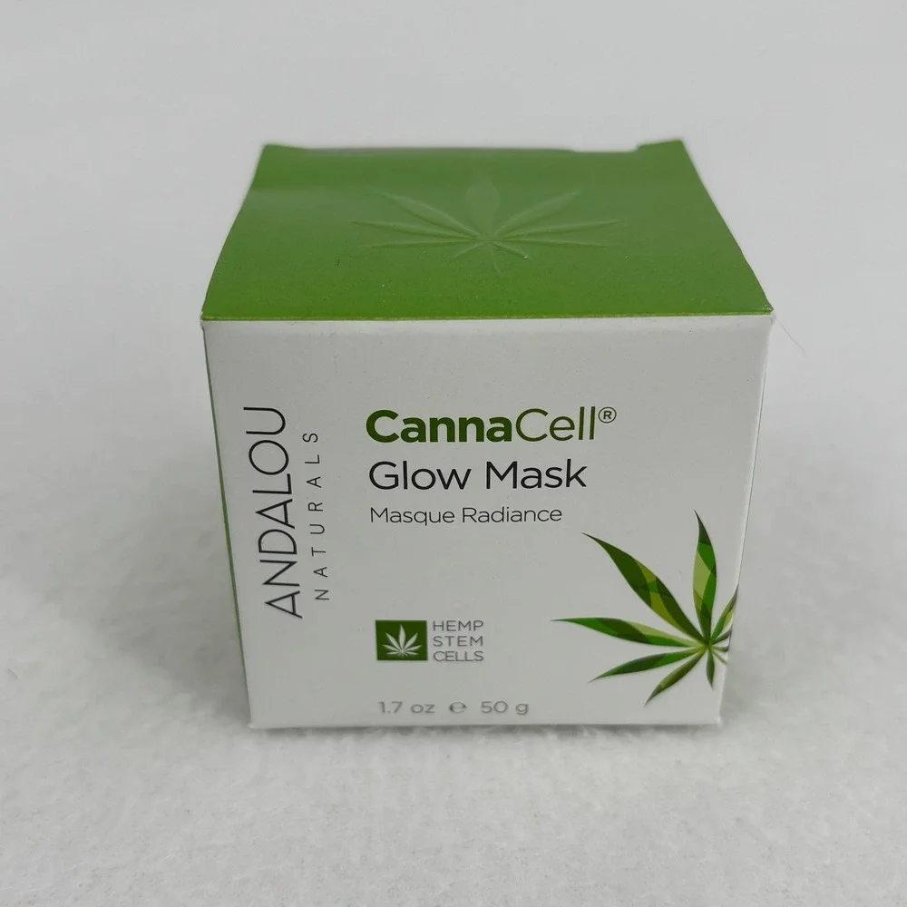 Andalou Naturals CannaCell Glow Mask 1.7 oz Hemp Stem Cells Radiance Masque